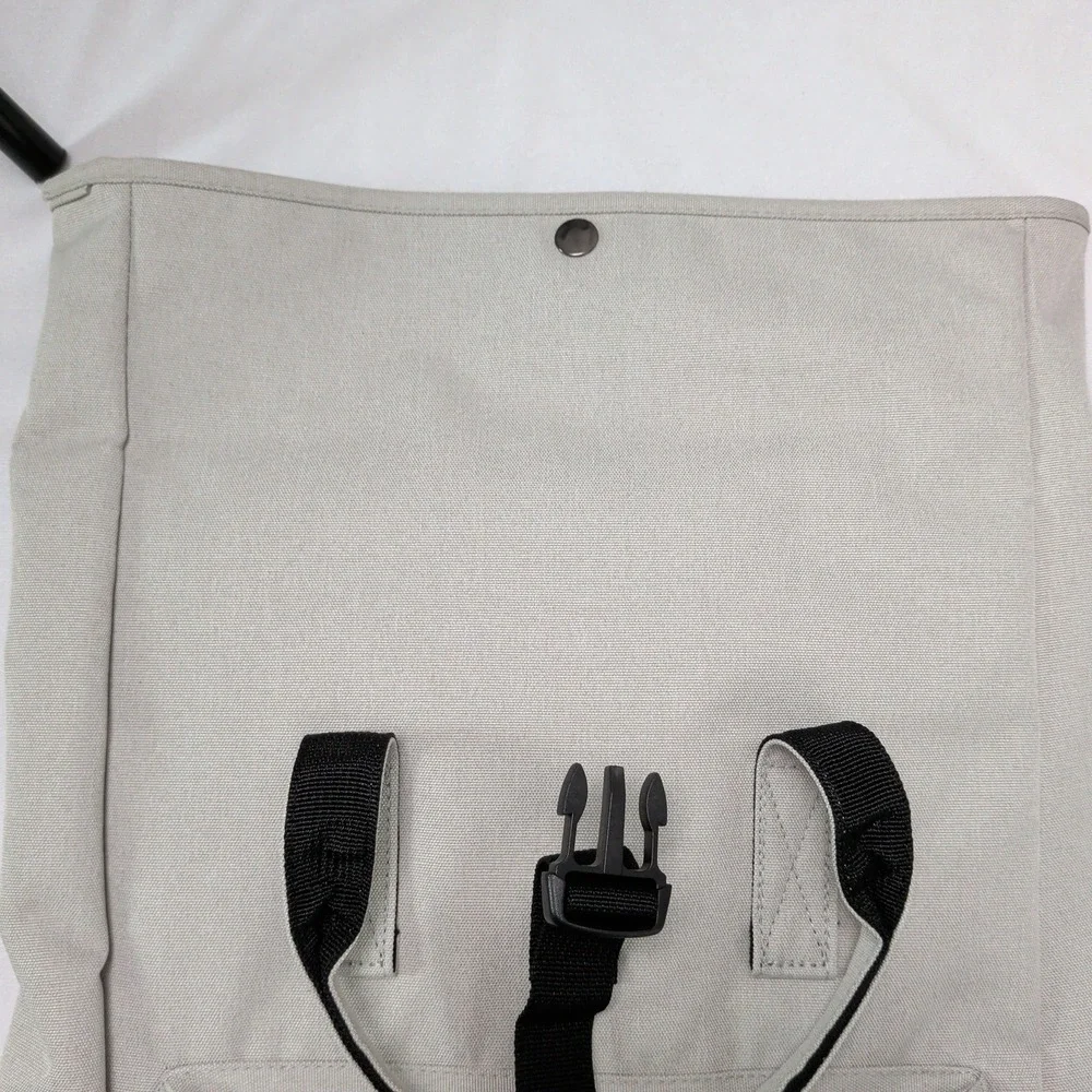 Gray Roll Top Backpack Travel Daily‎ Utility